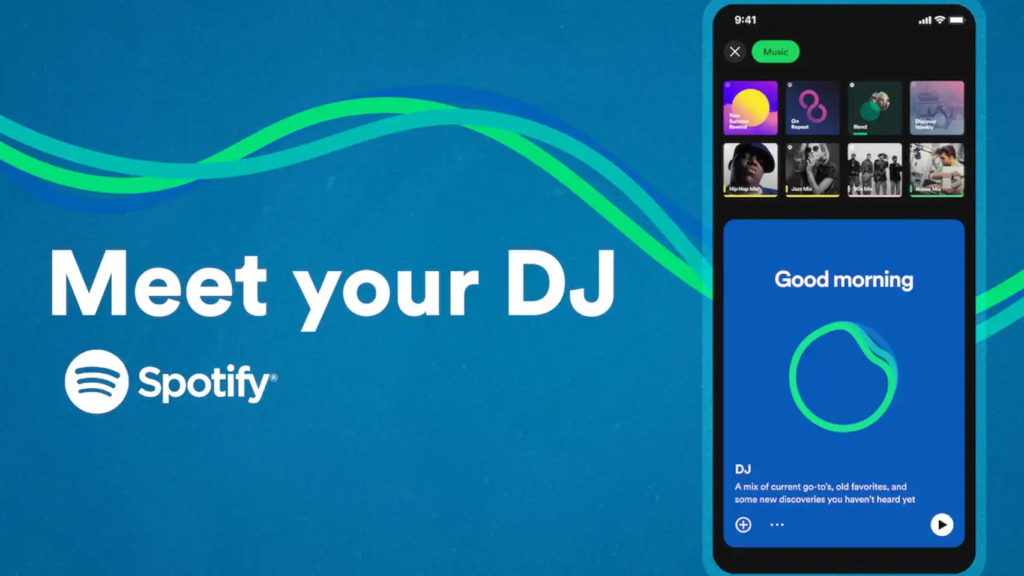 O Spotify lança função de IA 