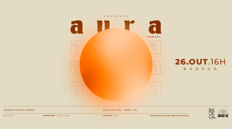 O Aura Sunset voltou com tudo no último sábado, 26 de outubro, no Badega, Gama - DF. Em sua 6ª edição, o evento, com um line-up incrível, transformou o local em um espaço acolhedor para os amantes da música eletrônica. A combinação de drinks especiais, um pôr do sol deslumbrante e a energia contagiante do público fez desta uma noite inesquecível!